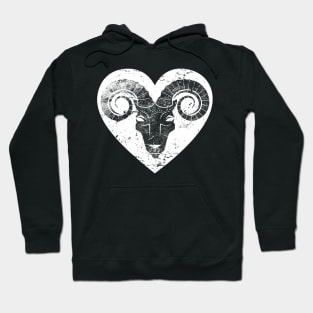 Aries Animal Vintage Personality Horoscope Zodiac Hoodie